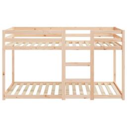 Berkfield Home Bunk Bed without Mattress 90x190 cm Single Solid Wood Pine in Brown - thumbnail 5