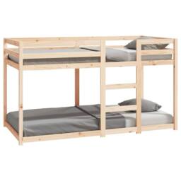 Berkfield Home Bunk Bed without Mattress 90x190 cm Single Solid Wood Pine in Brown - thumbnail 2