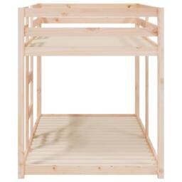 Berkfield Home Bunk Bed without Mattress 90x190 cm Single Solid Wood Pine in Brown - thumbnail 6