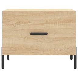 Berkfield Home Coffee Tables 2 pcs Sonoma Oak 50x50x40 cm Engineered Wood in Light Brown - Size: 50 x 50 x 40 cm - thumbnail 6