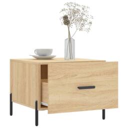 Berkfield Home Coffee Tables 2 pcs Sonoma Oak 50x50x40 cm Engineered Wood in Light Brown - Size: 50 x 50 x 40 cm - thumbnail 4