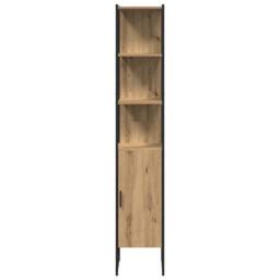 Berkfield Home Modern Bathroom Cabinet Artisan Oak 33x33x185, 5 cm Engineered Wood in Brown - thumbnail 6