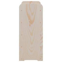 Berkfield Home Beautiful Wine Rack 67.5x25x60 cm Solid Wood Pine in Natural - thumbnail 6