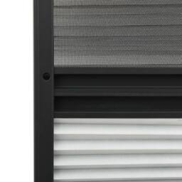 Berkfield Home Plisse Insect Screen for Windows Aluminium 80x120 cm with Shade in Black - thumbnail 6