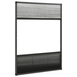 Berkfield Home Plisse Insect Screen for Windows Aluminium 80x120 cm with Shade in Black - thumbnail 5