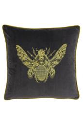 Cerana Embroidered Bee Velvet Cushion