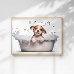 60 SECOND MAKEOVER Baby Puppy Quirky Animal Print - Size: A4 - thumbnail 1