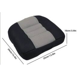 NESTLUNE Car Seat Booster Cushion for Height in Black - Size: 120 cm x 135 cm - thumbnail 4