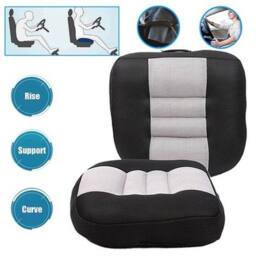 NESTLUNE Car Seat Booster Cushion for Height in Black - Size: 120 cm x 135 cm - thumbnail 1
