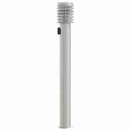 Berkfield Home Outdoor Floor Lamp with Outlet Silver 110cm Stainless Steel - thumbnail 5