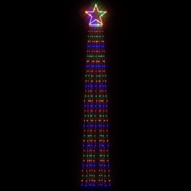 Berkfield Home Festive Christmas Tree light 320 LEDs Colourful 375 cm - image 1