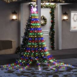 Berkfield Home Festive Christmas Tree light 320 LEDs Colourful 375 cm - thumbnail 2