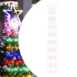 Berkfield Home Festive Christmas Tree light 320 LEDs Colourful 375 cm - thumbnail 3