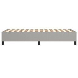 Berkfield Home Bed Frame without Mattress Light Grey Single Fabric (UK/IE/FI/NO only) - thumbnail 6