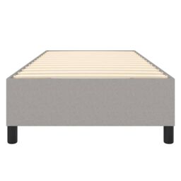 Berkfield Home Bed Frame without Mattress Light Grey Single Fabric (UK/IE/FI/NO only) - thumbnail 5