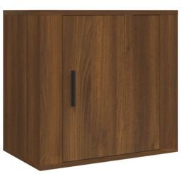 Berkfield Home Wall-mounted Bedside Cabinets 2 pcs Brown Oak 50x30x47 cm - Size: 50 x 30 x 47 cm - thumbnail 5