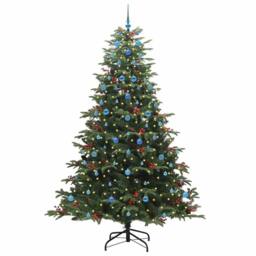 Berkfield Home Artificial Christmas Tree with 300 LEDs with Stand Green 240 cm - thumbnail 3