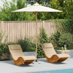 Berkfield Home Garden Parasol Cream White 240x260 cm Bamboo - thumbnail 1