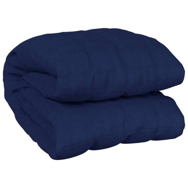 Berkfield Home Weighted Blanket Blue 220x240 cm King 15 kg Fabric - image 1