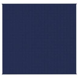 Berkfield Home Weighted Blanket Blue 220x240 cm King 15 kg Fabric - thumbnail 3