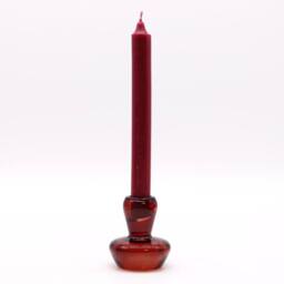 Serenityy Mushroom Flip Dinner Candle & Tealight Holder, Vampire Red in Dark Red - thumbnail 1