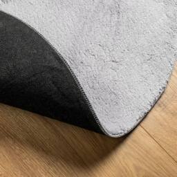 Berkfield Home Rug HUARTE Short Pile Soft & Washable Grey √ò 160 cm - Size: Medium - thumbnail 5