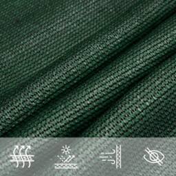 Berkfield Home Sunshade Sail 160 g/m ² Dark Green 2.5x4 m HDPE - thumbnail 4