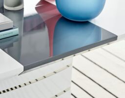 FurnitureboxUK Renato 120cm 4 / 6 Seat Modern High Gloss Extending Dining Table in White - thumbnail 7