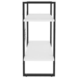 Berkfield Home 2-Tier Book Cabinet White 80x30x70 cm Engineered Wood - Size: 80 x 30 x 70 cm - thumbnail 5