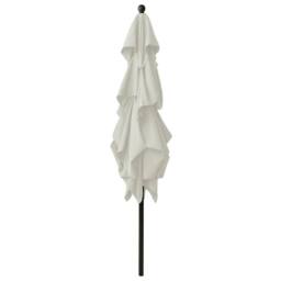 Berkfield Home 3-Tier Parasol with Aluminium Pole Sand 2.5x2.5 m in Beige - thumbnail 3