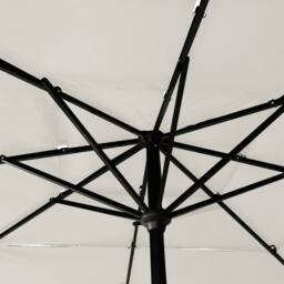 Berkfield Home 3-Tier Parasol with Aluminium Pole Sand 2.5x2.5 m in Beige - thumbnail 5