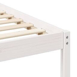 Berkfield Home with Headboard White 200 x 200 cm Solid pine wood - thumbnail 9