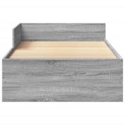 Berkfield Home Restful Bed Frame Frame Grey Sonoma 75x190 cm Small Single Wood - thumbnail 5