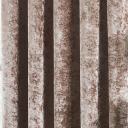 Paoletti Verona Crushed Velvet Eyelet Curtains in Off-White - Size: 229 cm width x 229 cm drop - thumbnail 4
