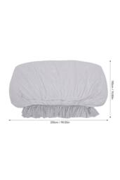 Living and Home Soft High Stretch Full-Coverage Couch Cover Sofa Cover in Light Grey - Size: Extra Large - thumbnail 9