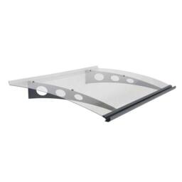 Palram Patio Cover Garamond Door Awning Canopy 1350 Clear - L135 x W90.5 cm in Grey - thumbnail 1