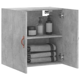 Berkfield Home Wall Cabinet Concrete Grey 60x31x60 cm Engineered Wood - Size: 60 x 31 x 60 cm - thumbnail 4