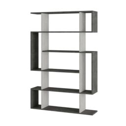 Decortie Mito' Modern Bookcase Shelving Unit Display Unit 161cm in Off-White - Size: 2 Pack - thumbnail 2