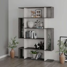 Decortie Mito' Modern Bookcase Shelving Unit Display Unit 161cm in Off-White - Size: 2 Pack - thumbnail 3