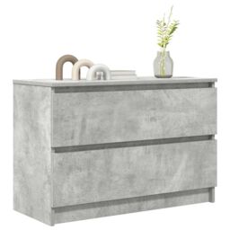 Berkfield Home TV Cabinet Concrete Grey 80x35x54 cm Engineered Wood - Size: 80 x 35 x 54 cm - thumbnail 4