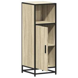 Berkfield Home Bathroom Cabinet Sonoma Oak 35x37.5x100 cm Engineered Wood in Light Oak - thumbnail 6