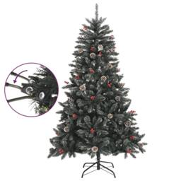 Berkfield Home Artificial Christmas Tree with Stand Green 120 cm PVC - thumbnail 3