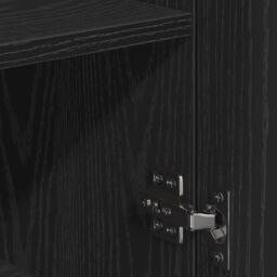 Berkfield Home Sideboard with Drawer with Shelf with Storage with Door Black oak Engineered wood - thumbnail 9