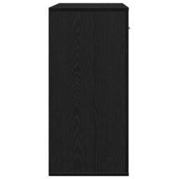 Berkfield Home Sideboard with Drawer with Shelf with Storage with Door Black oak Engineered wood - thumbnail 7