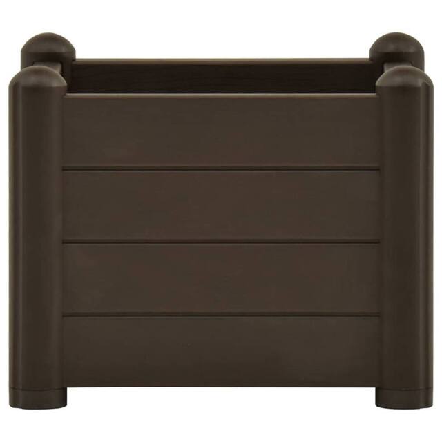 Berkfield Home Garden Raised Bed PP Mocha 43x43x35 cm in Dark Brown - Size: 43 x 43 x 35 cm - image 1