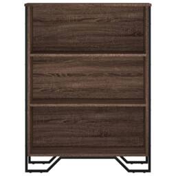 Berkfield Home Bookcase Brown Oak 80x31x106 cm Engineered Wood - Size: 80 x 31 x 106 cm - thumbnail 4