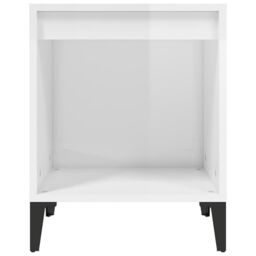 Berkfield Home Bedside Cabinets 2 pcs High Gloss White 40x35x50 cm - Size: 40 x 35 x 50 cm - thumbnail 6