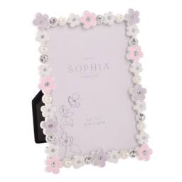"Sophia Classic Collection Classic Daisy 3.5"" x 5"" Frame - Pastel in White" - thumbnail 3