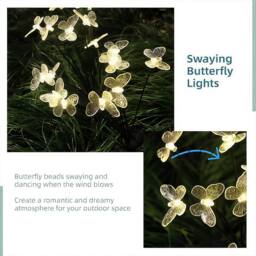 Bright Zeal Set of 4 30cm Solar LED Firefly Garden Lights with Flexible Stakes in Yellow - thumbnail 6