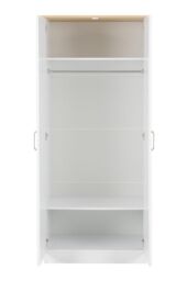 Seconique Portland 2 Door Wardrobe in White - thumbnail 4